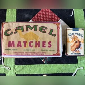 Camel matches from 1981/ 75th anniversary Camel Cigarettes